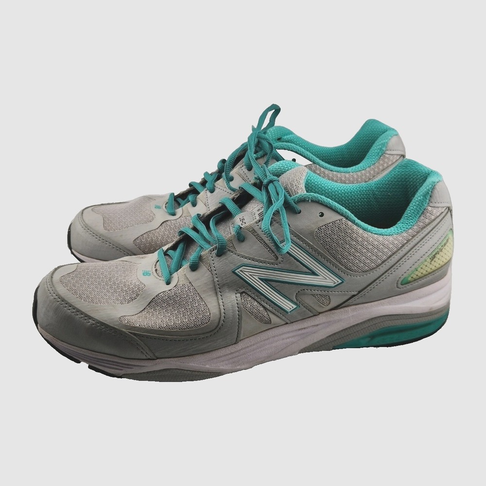 New Balance 1540 v2 Sneakers Womens Size 13 Width 6E Gray Teal Trim W1540SG2